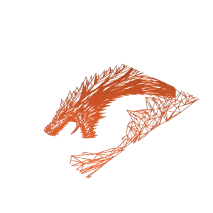 Alternative view of Dragon wall art